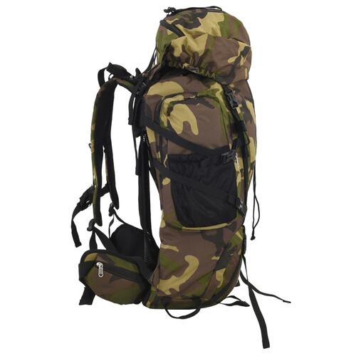 Vandretaske 80 l camouflage oxfordstof grøn