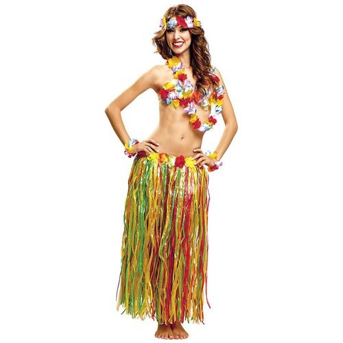 Kostume til voksne Hawaiiansk kvinde 80 cm (80 cm) Sæt