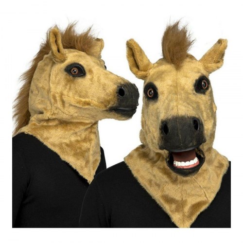 Hestemaske til voksne - onesize med leddelt kæbe
