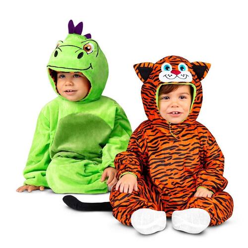 Kostume til børn Tiger Vendbar Drage 3-4 år