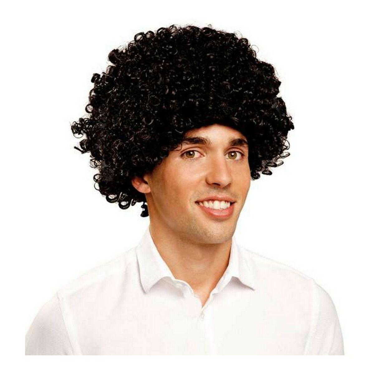 Paryk - brunette, krøllet (M)