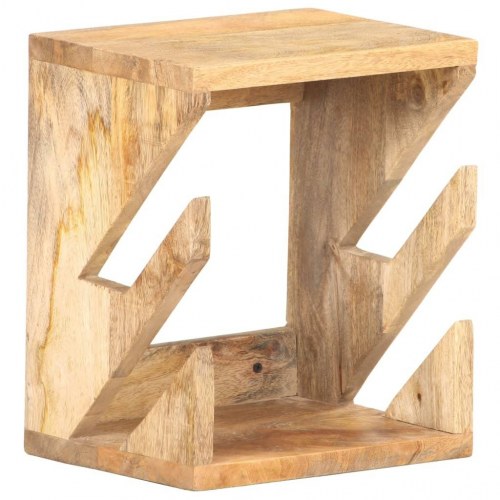 Væghængt skateboardstativ i massivt mangotræ - 25 × 20 × 30 cm, til 2 boards