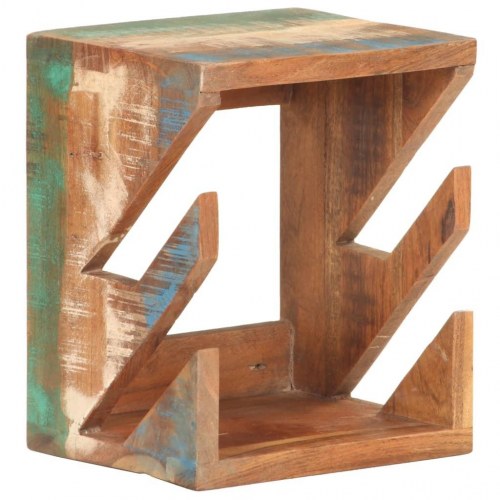 Væghængt skateboardstativ i massivt genbrugstræ - 25 x 20 x 30 cm