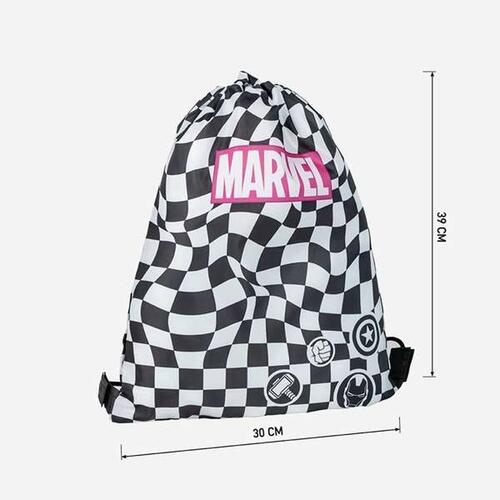 Skoletaske Marvel Sort 30 x 39 cm