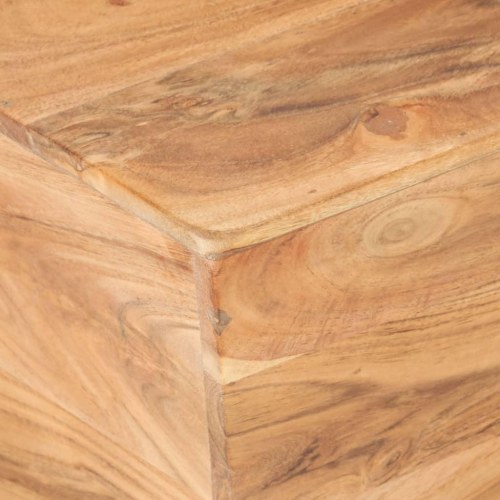 Sofabord 66x66x30 cm V-facon massivt akacietræ