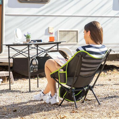 Sammenklappelig campingstol Folstul Sort (OUTLET A)