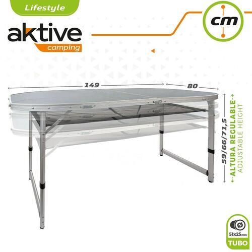 Sammenklappeligt bord Aktive Foldbar Camping (OUTLET B)