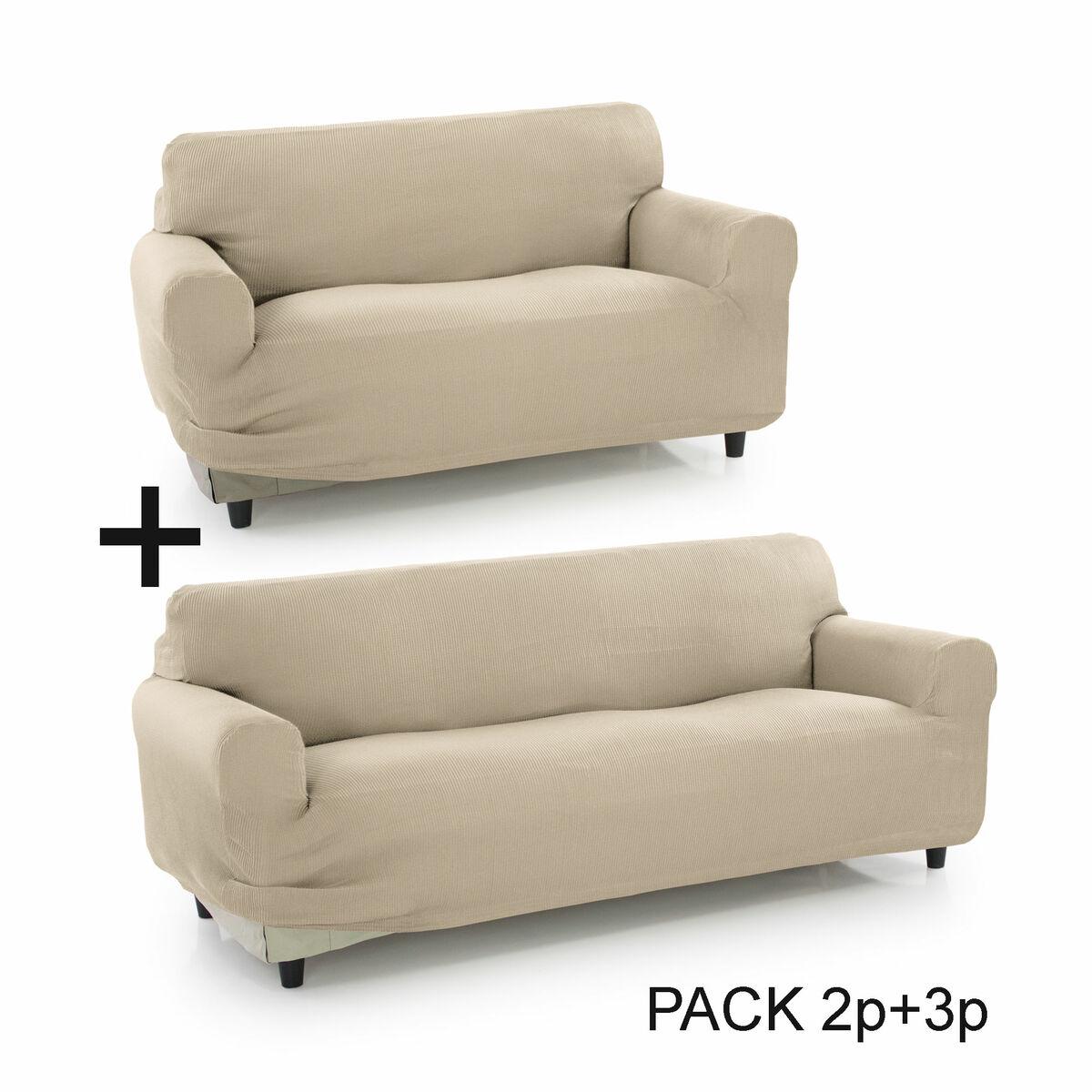 Sofa Cover Sofakover Pocket Duo Romeo Beige 2 Enheder Outlet B