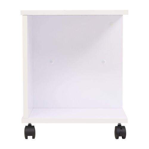 Hylde med hjul 50x35x42 cm hvid