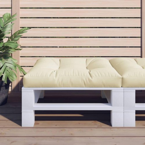 Pallehynde 70 x 70 x 12 cm - cremefarvet