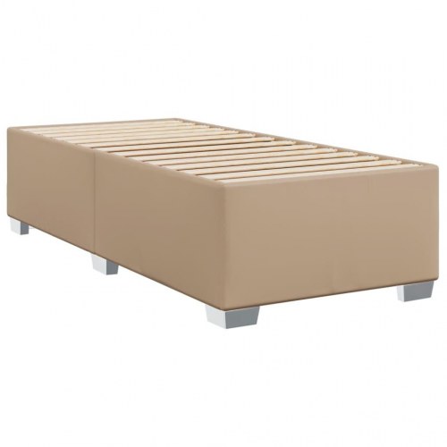 Sengeramme i kunstlæder 100 x 200 cm - cappuccino