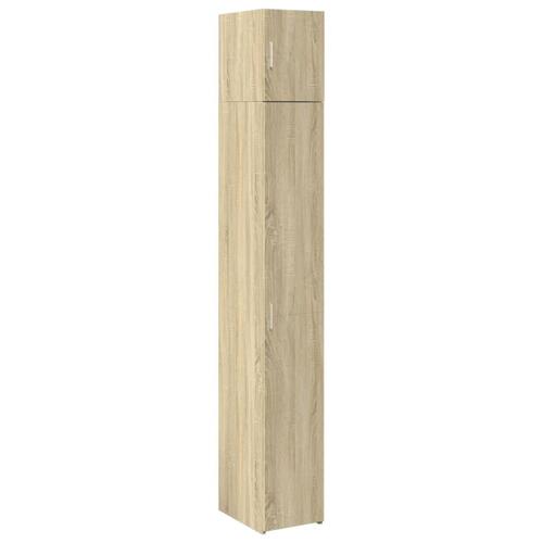 Skab 30x42,5x225 cm smalt konstrueret træ sonoma-eg