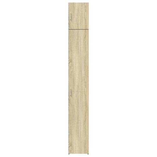 Skab 30x42,5x225 cm smalt konstrueret træ sonoma-eg