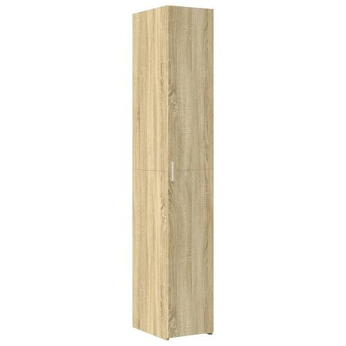 Skab 30x42,5x225 cm smalt konstrueret træ sonoma-eg