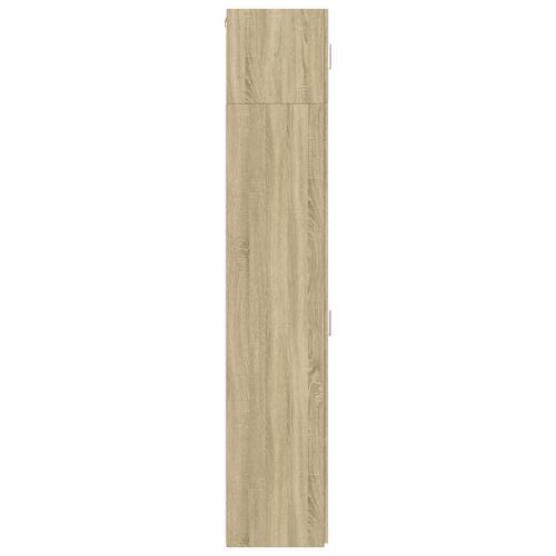 Skab 30x42,5x225 cm smalt konstrueret træ sonoma-eg
