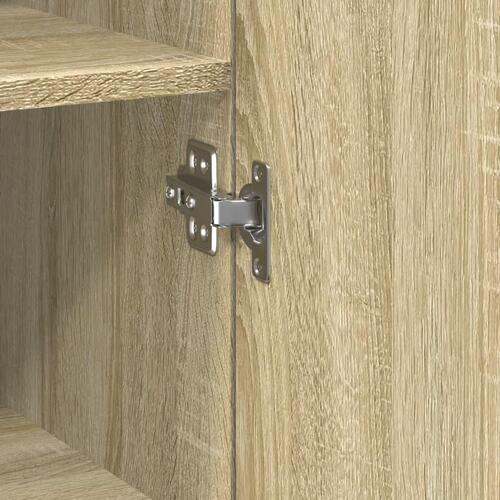 Skab 30x42,5x225 cm smalt konstrueret træ sonoma-eg