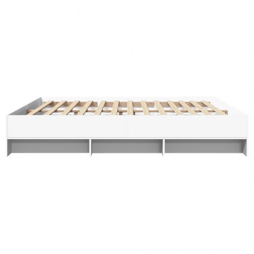 Sengestel 180 x 200 cm uden madras med opbevaring - hvid