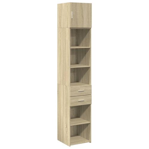 Skab 40x42,5x225 cm smalt konstrueret træ sonoma-eg