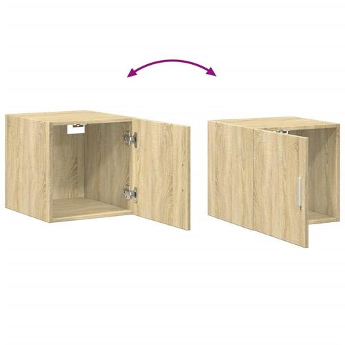 Skab 40x42,5x225 cm smalt konstrueret træ sonoma-eg