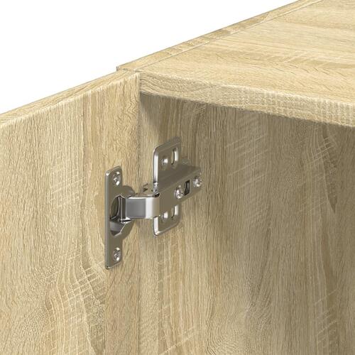 Skab 40x42,5x225 cm smalt konstrueret træ sonoma-eg