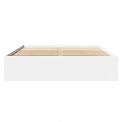 Sengestel 160 x 200 cm med opbevaringsrum - hvid
