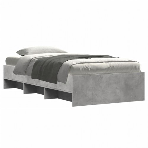 Sengeramme 90 x 200 cm i konstrueret træ - grå sonoma-eg