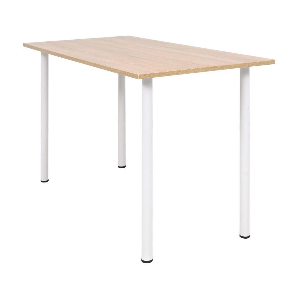 Billede af Spisebord 120x60x73 cm egetræsfarvet og hvid