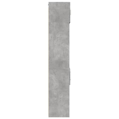Skab 50x42,5x225 cm smalt konstrueret træ betongrå