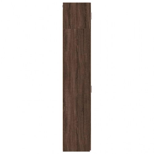 Skab 50x42,5x225 cm smalt konstrueret træ brun egetræsfarve