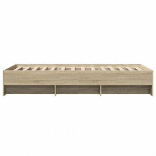 Sengeramme 90 x 200 cm med opbevaringsrum - sonoma-eg