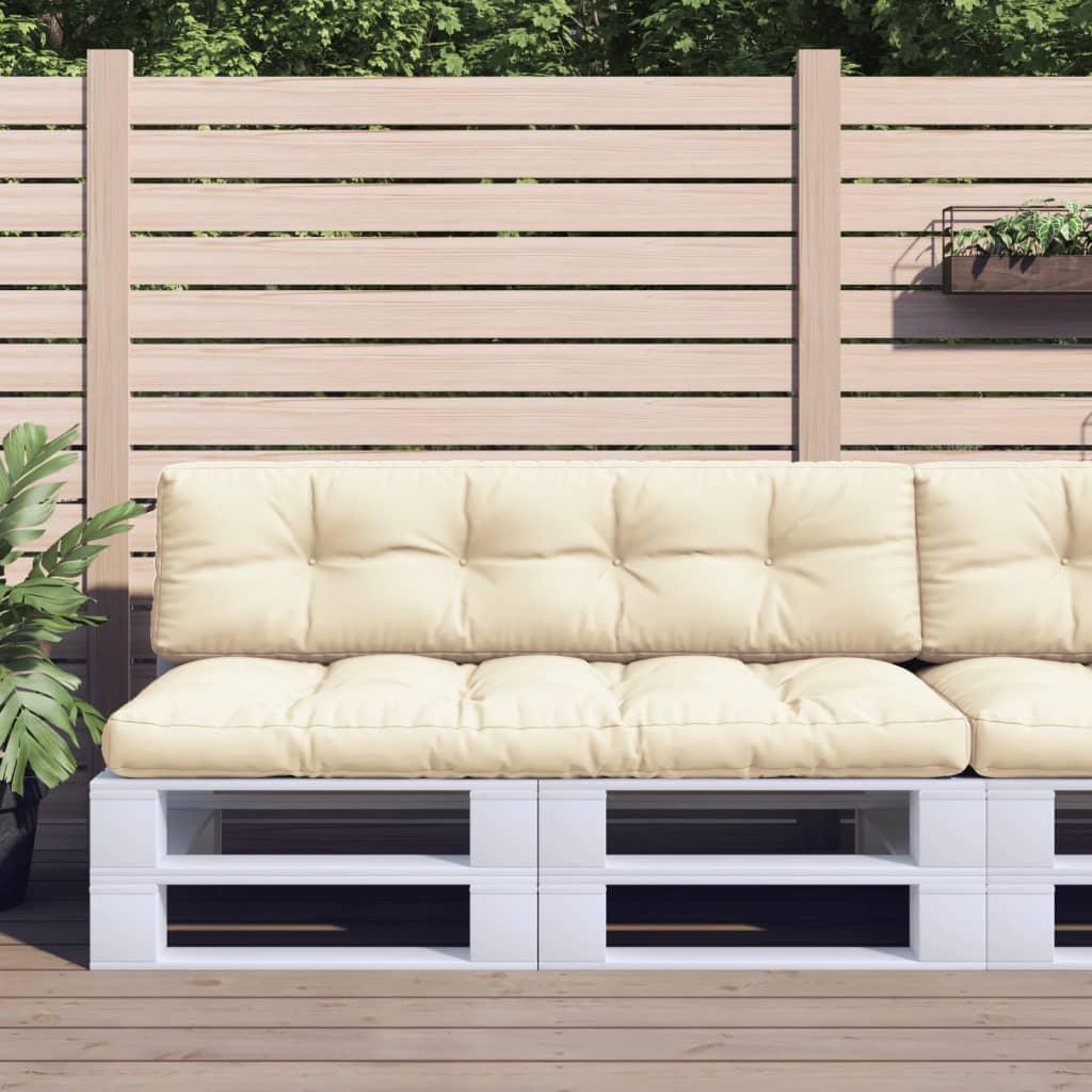 Pallehynder 2 stk. stof cremefarvet