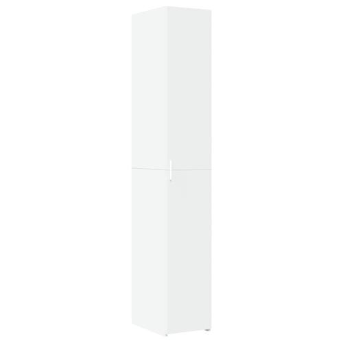 Skab 30x42,5x225 cm smalt konstrueret træ hvid
