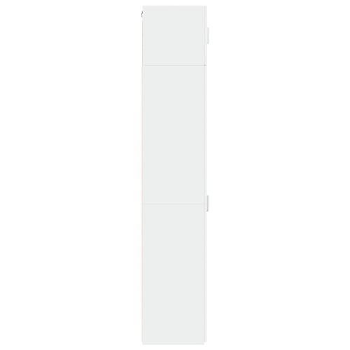 Skab 30x42,5x225 cm smalt konstrueret træ hvid