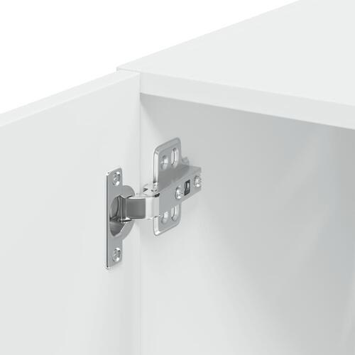 Skab 30x42,5x225 cm smalt konstrueret træ hvid