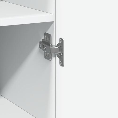 Skab 30x42,5x225 cm smalt konstrueret træ hvid