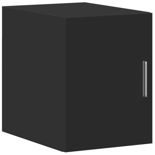 Skab 30x42,5x225 cm smalt konstrueret træ sort