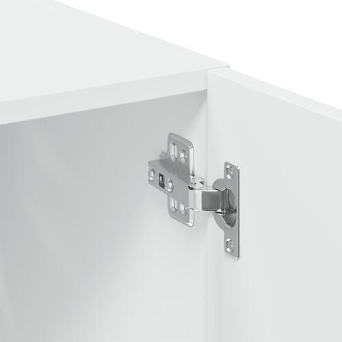Opbevaringsskab 70x42,5x225 cm konstrueret træ hvid