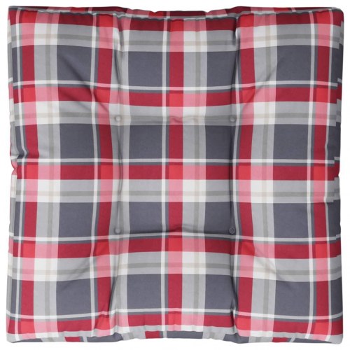 Pallehynde 80 x 80 x 12 cm - rødternet