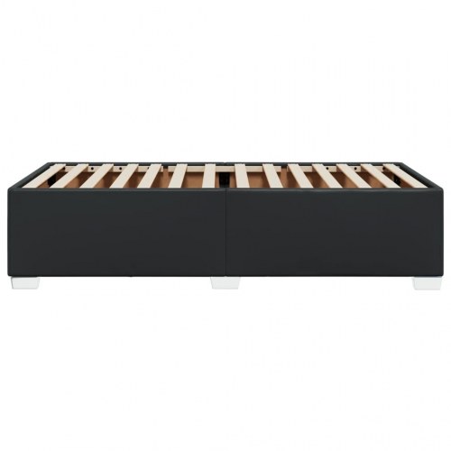 Sengeramme 90 x 200 cm i sort kunstlæder