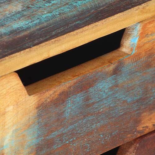Skrivebord 118x48x75 cm massivt genbrugstræ