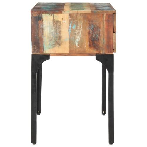 Skrivebord 118x48x75 cm massivt genbrugstræ
