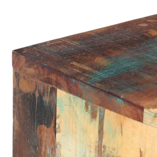 Skrivebord 118x48x75 cm massivt genbrugstræ