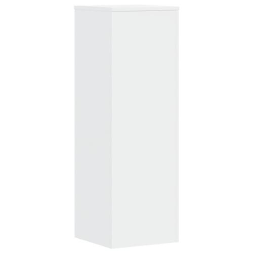 Plantestativ 33x33x100 cm konstrueret træ hvid