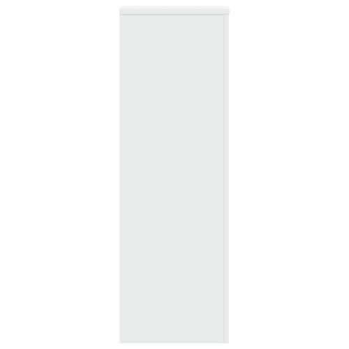 Plantestativ 33x33x100 cm konstrueret træ hvid