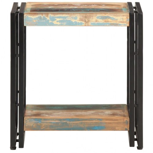 Sidebord i massivt genbrugstræ - 40 × 30 × 40 cm, industrielt design