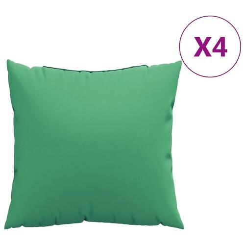 Sofapuder 4 stk. 60x60 cm stof grøn