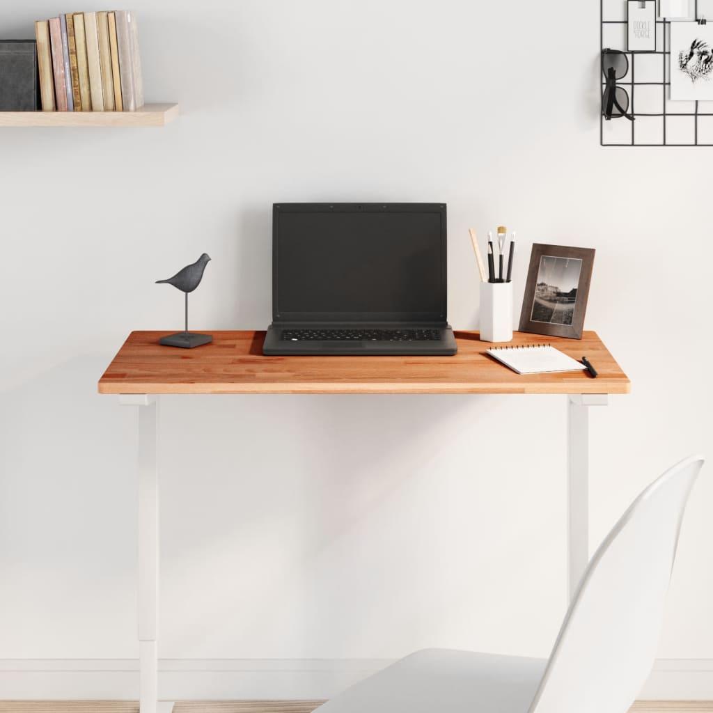 Bordplade i massivt bøgetræ 80 × 40 × 1,5 cm - rektangulær billede