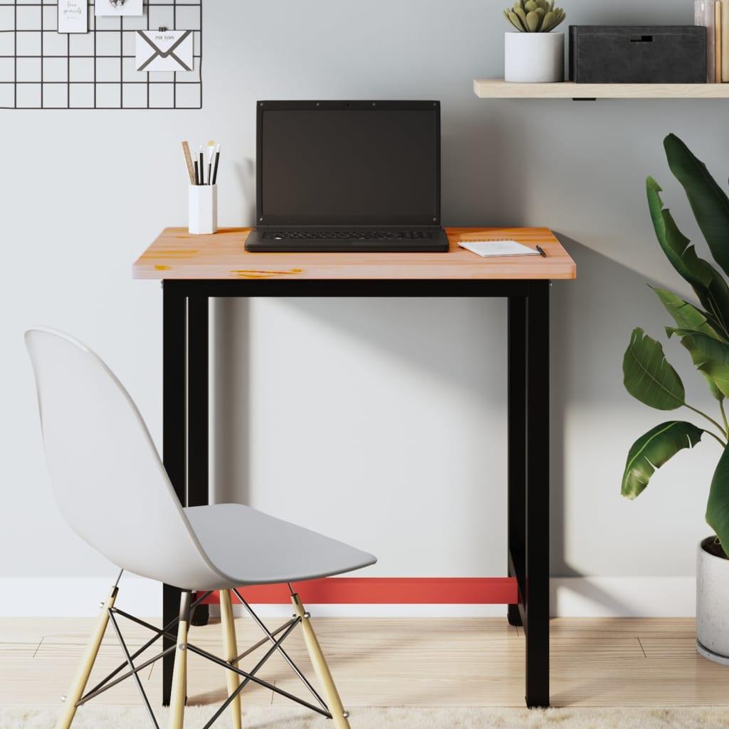 Skrivebordsplade 80x55x2,5 cm massivt bøgetræ billede