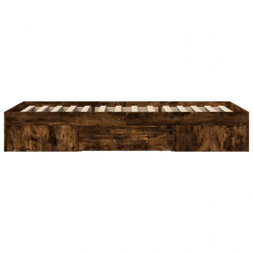 Sengeramme 90 x 200 cm uden madras - røget eg