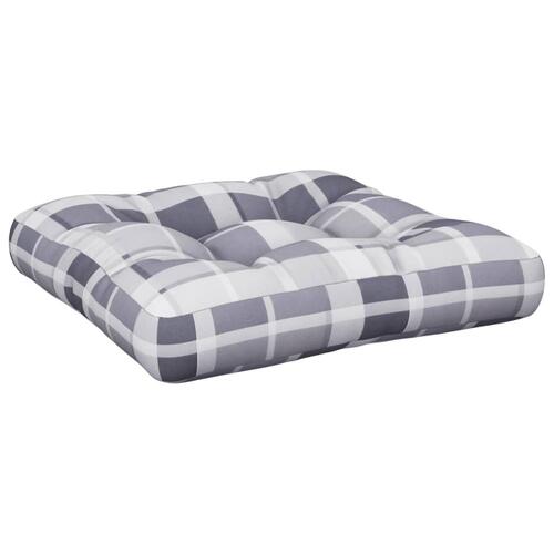 Pallehynde 50x50x12 cm stof gråternet